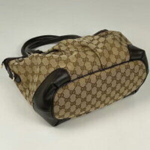 Gucci Brown Handbag Sukey Canvas Interlocking GG